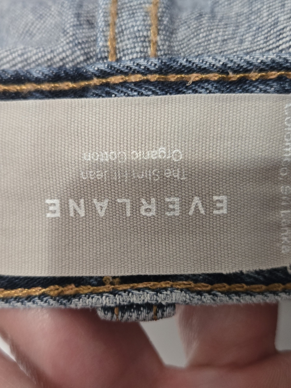 Everlane Men's Slim Straight Jeans in Washed Blue Sz 33x34 - Picture 6 of 9